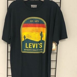 Levi’s t-shirt crewneck navy regular fit s/s L